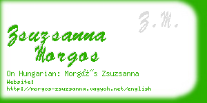 zsuzsanna morgos business card